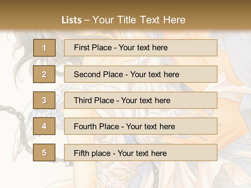 A Man And A Woman Are Hugging In Front Of A Brown Background PowerPoint Template