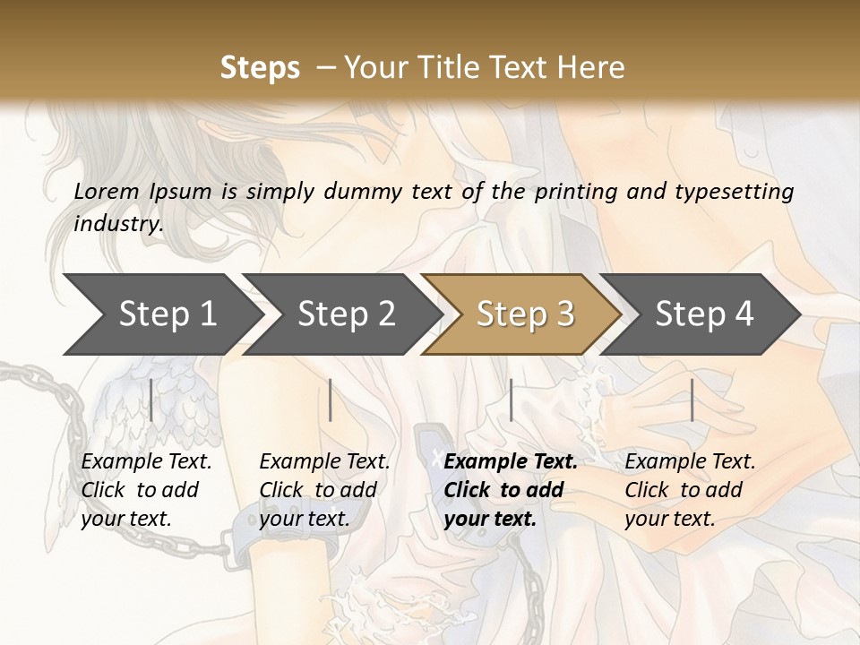 A Man And A Woman Are Hugging In Front Of A Brown Background PowerPoint Template