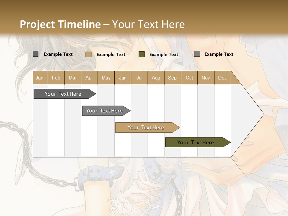 A Man And A Woman Are Hugging In Front Of A Brown Background PowerPoint Template