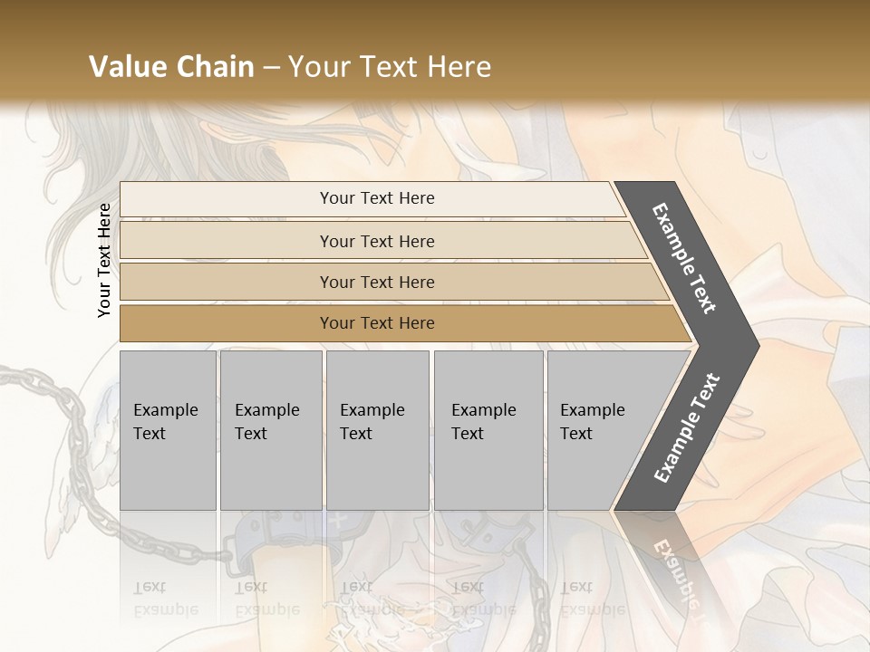 A Man And A Woman Are Hugging In Front Of A Brown Background PowerPoint Template