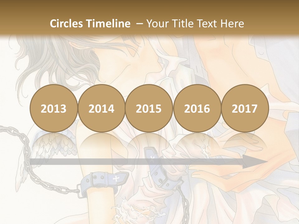 A Man And A Woman Are Hugging In Front Of A Brown Background PowerPoint Template