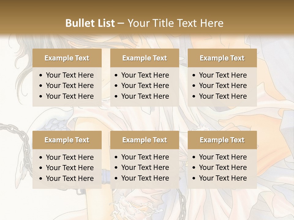 A Man And A Woman Are Hugging In Front Of A Brown Background PowerPoint Template