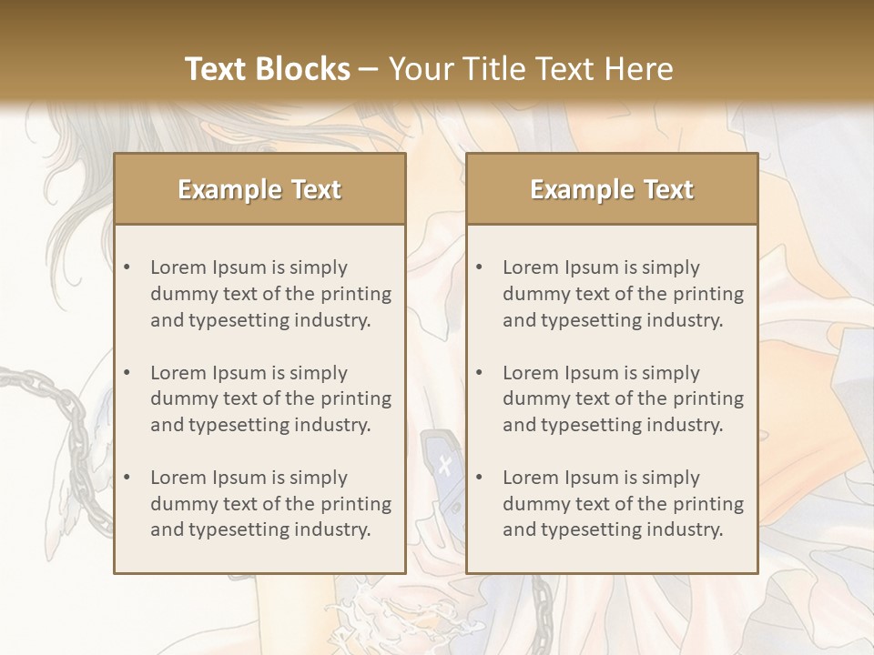 A Man And A Woman Are Hugging In Front Of A Brown Background PowerPoint Template