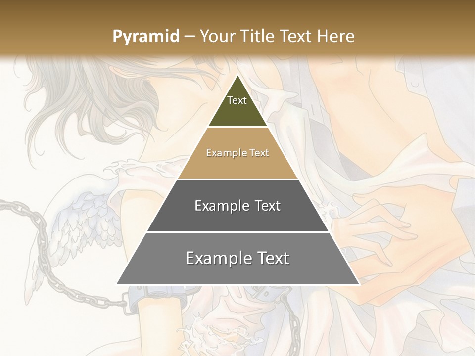 A Man And A Woman Are Hugging In Front Of A Brown Background PowerPoint Template