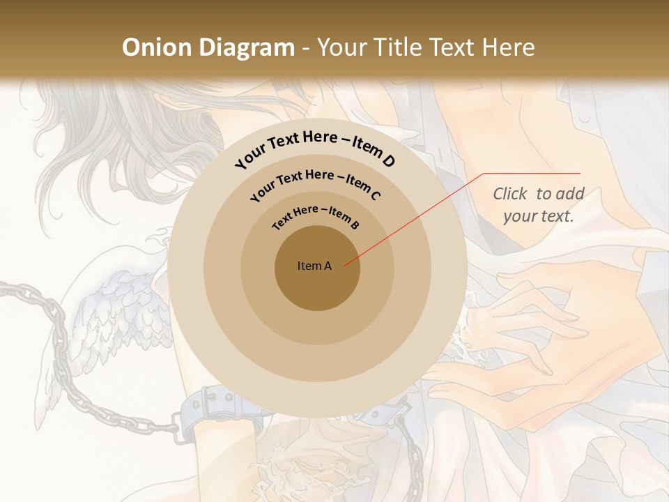 A Man And A Woman Are Hugging In Front Of A Brown Background PowerPoint Template