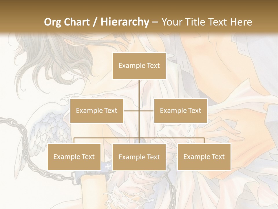 A Man And A Woman Are Hugging In Front Of A Brown Background PowerPoint Template