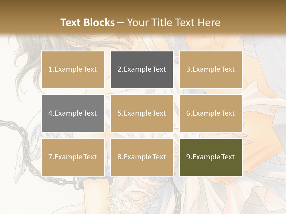 A Man And A Woman Are Hugging In Front Of A Brown Background PowerPoint Template