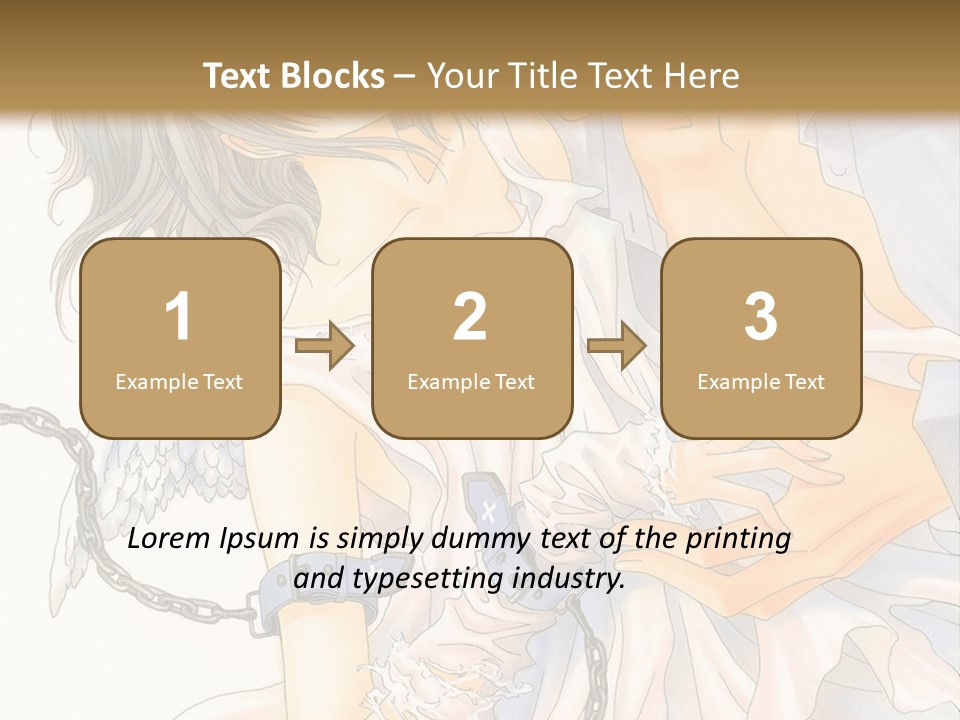 A Man And A Woman Are Hugging In Front Of A Brown Background PowerPoint Template