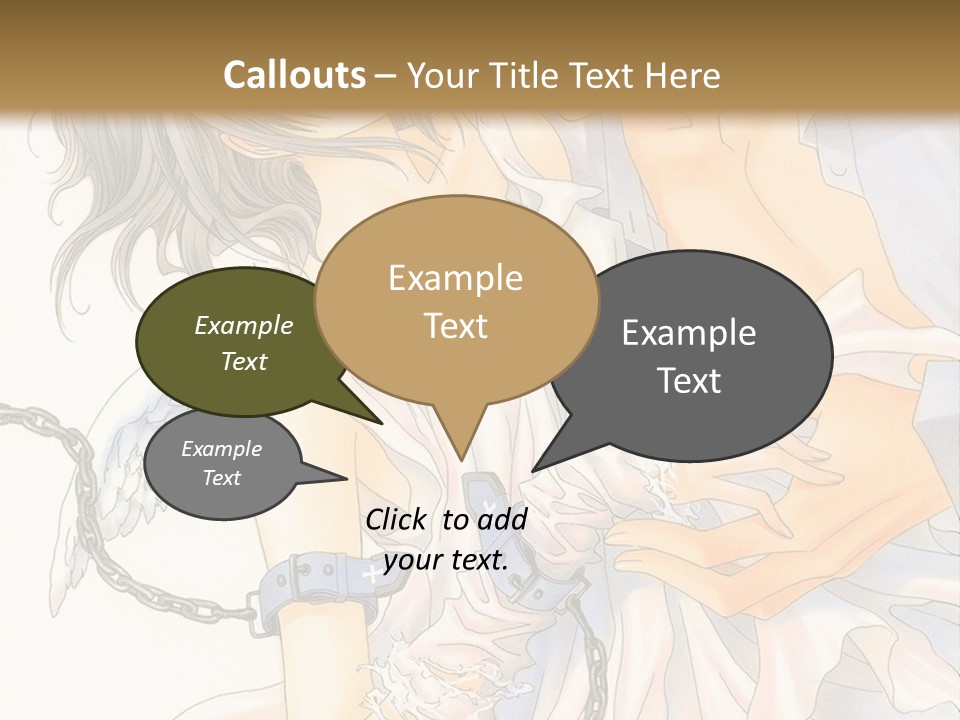 A Man And A Woman Are Hugging In Front Of A Brown Background PowerPoint Template