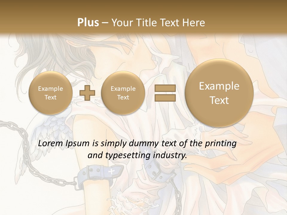 A Man And A Woman Are Hugging In Front Of A Brown Background PowerPoint Template