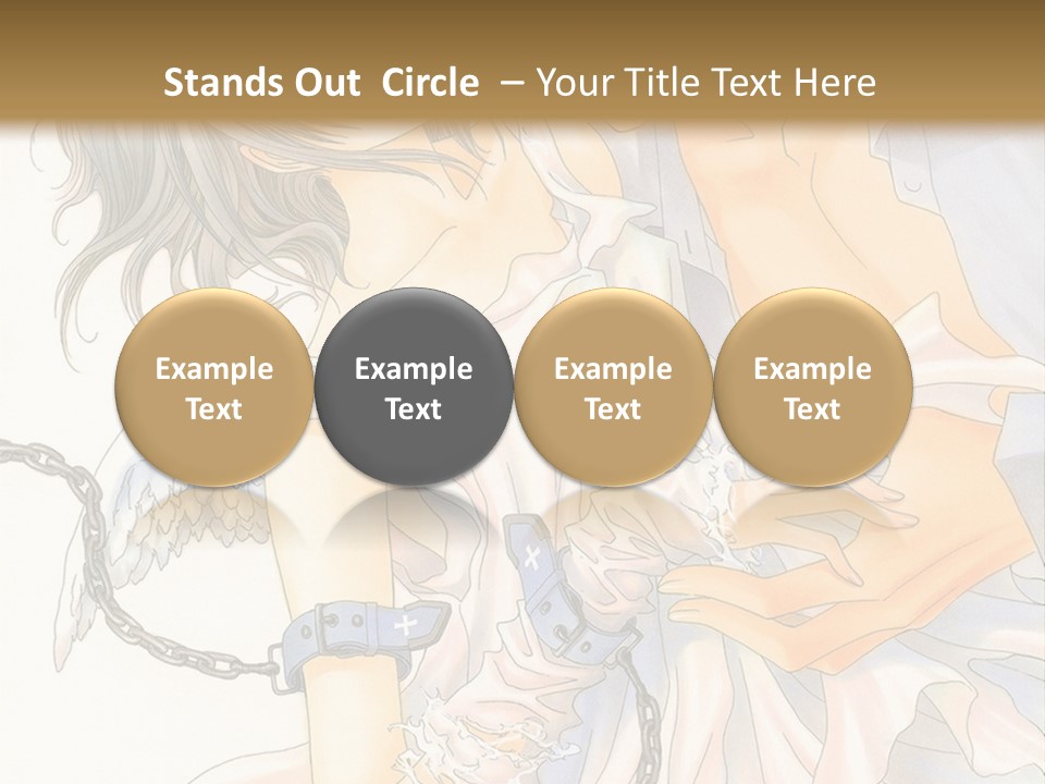 A Man And A Woman Are Hugging In Front Of A Brown Background PowerPoint Template