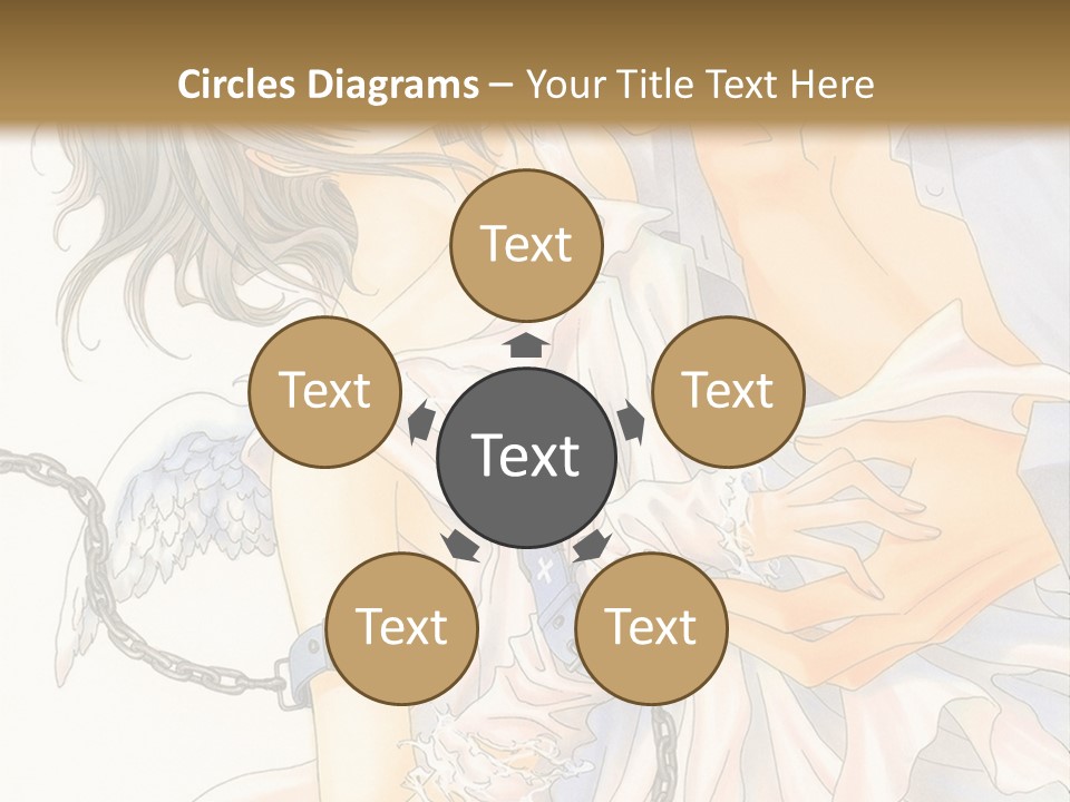 A Man And A Woman Are Hugging In Front Of A Brown Background PowerPoint Template