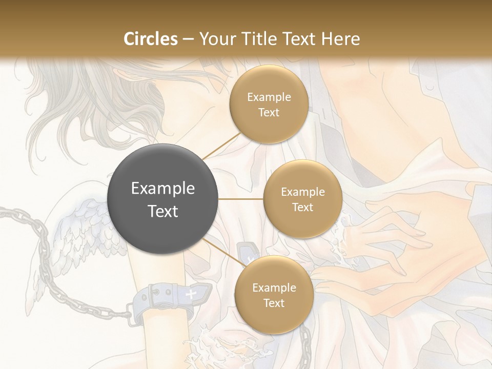 A Man And A Woman Are Hugging In Front Of A Brown Background PowerPoint Template