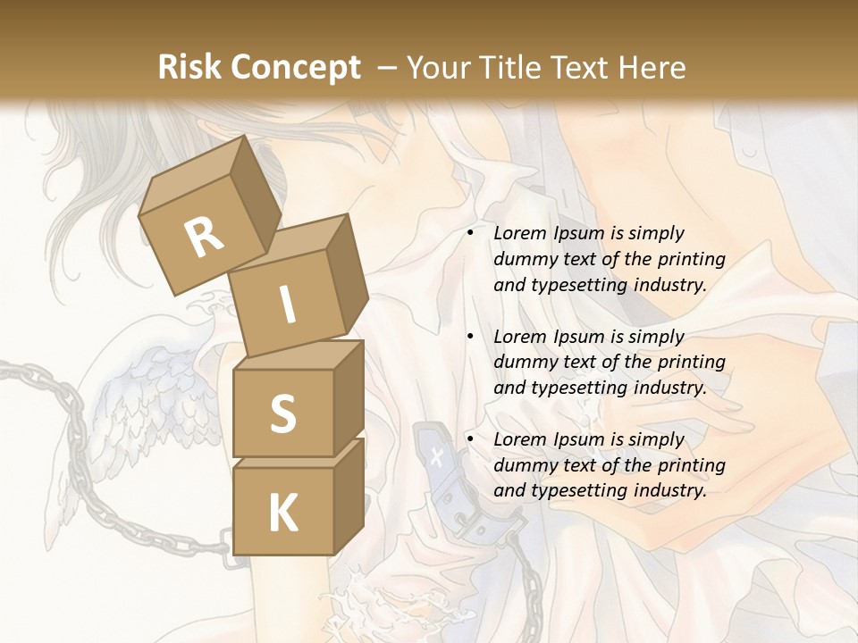 A Man And A Woman Are Hugging In Front Of A Brown Background PowerPoint Template