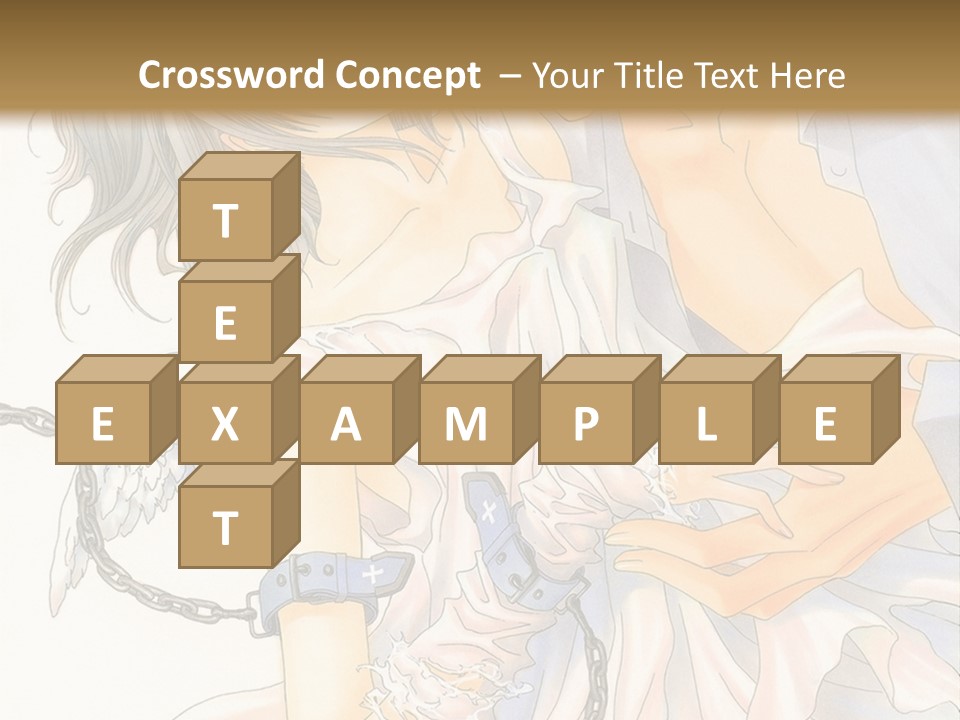 A Man And A Woman Are Hugging In Front Of A Brown Background PowerPoint Template