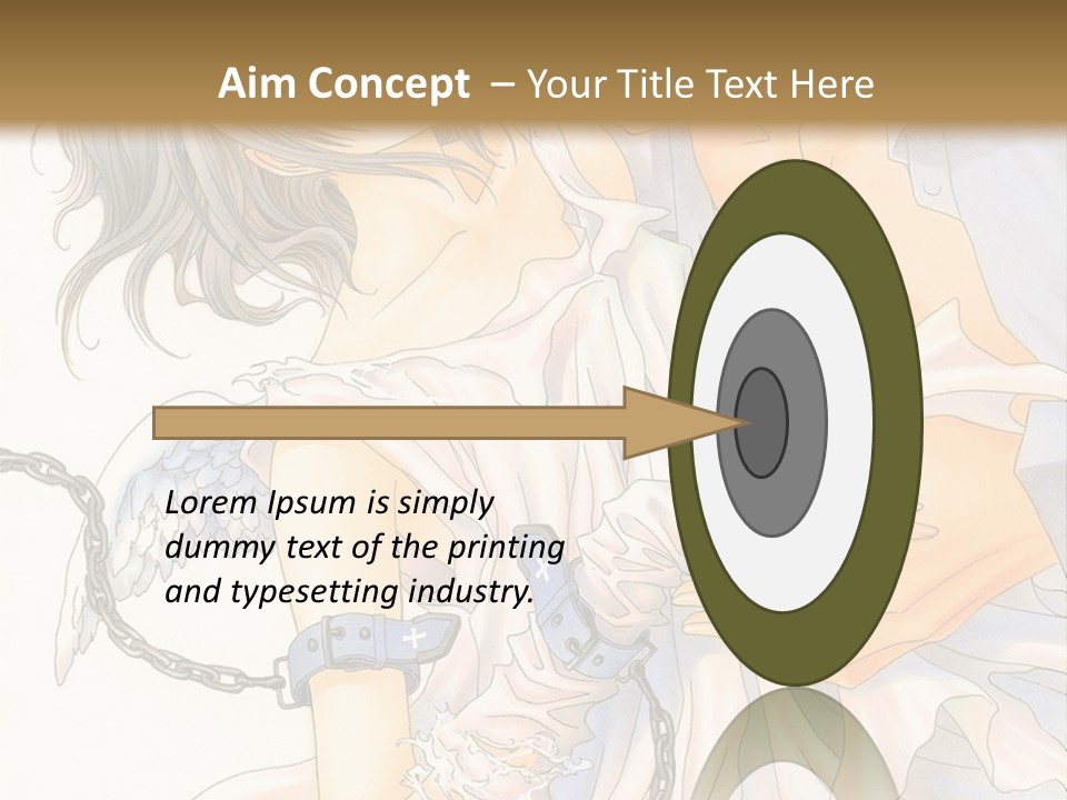 A Man And A Woman Are Hugging In Front Of A Brown Background PowerPoint Template