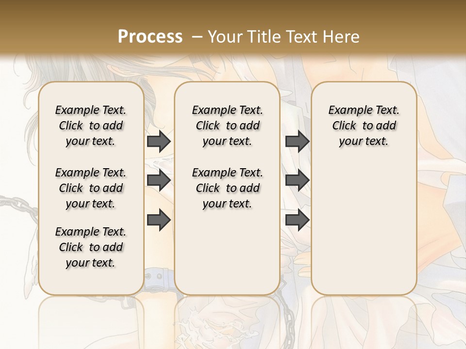 A Man And A Woman Are Hugging In Front Of A Brown Background PowerPoint Template