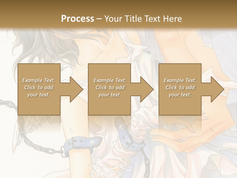 A Man And A Woman Are Hugging In Front Of A Brown Background PowerPoint Template