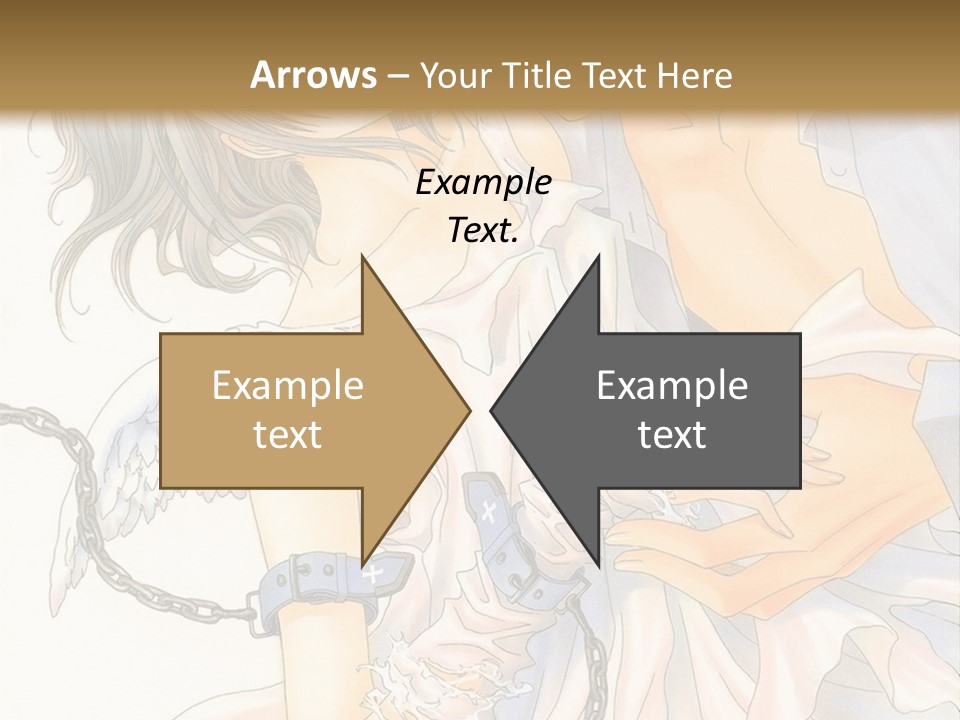 A Man And A Woman Are Hugging In Front Of A Brown Background PowerPoint Template