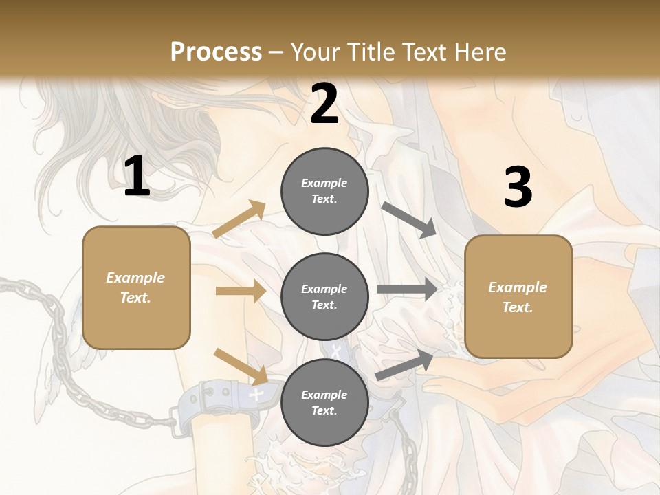 A Man And A Woman Are Hugging In Front Of A Brown Background PowerPoint Template