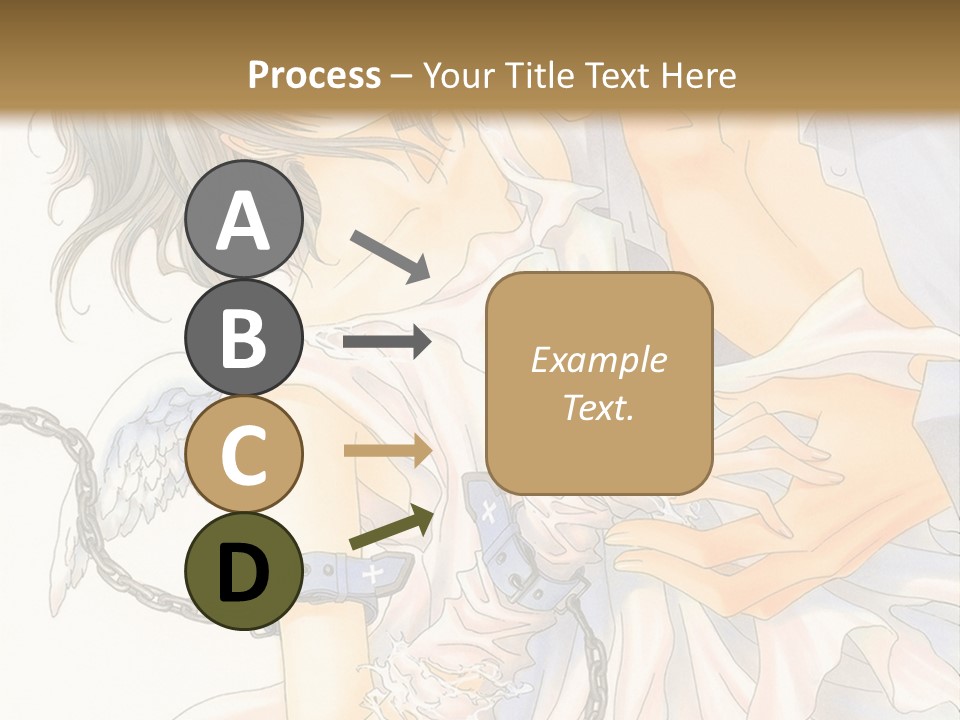 A Man And A Woman Are Hugging In Front Of A Brown Background PowerPoint Template