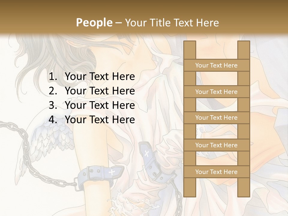 A Man And A Woman Are Hugging In Front Of A Brown Background PowerPoint Template