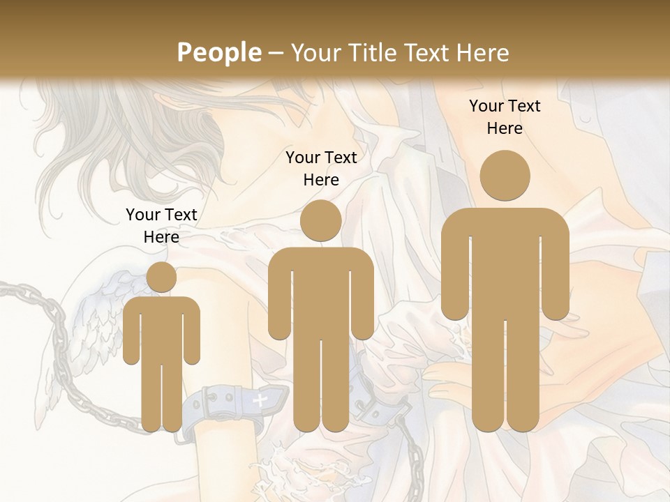 A Man And A Woman Are Hugging In Front Of A Brown Background PowerPoint Template