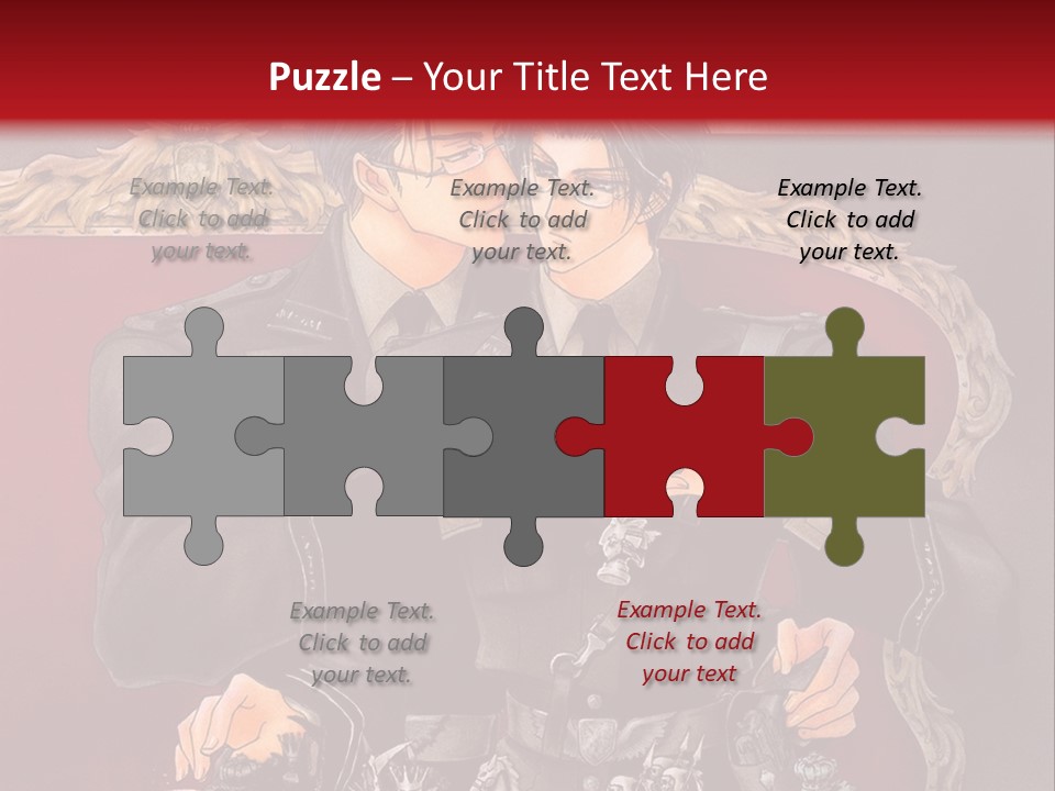 A Couple Of People Playing Chess On A Table PowerPoint Template