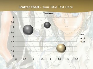 A Couple Of Anime Characters Standing Next To Each Other PowerPoint Template