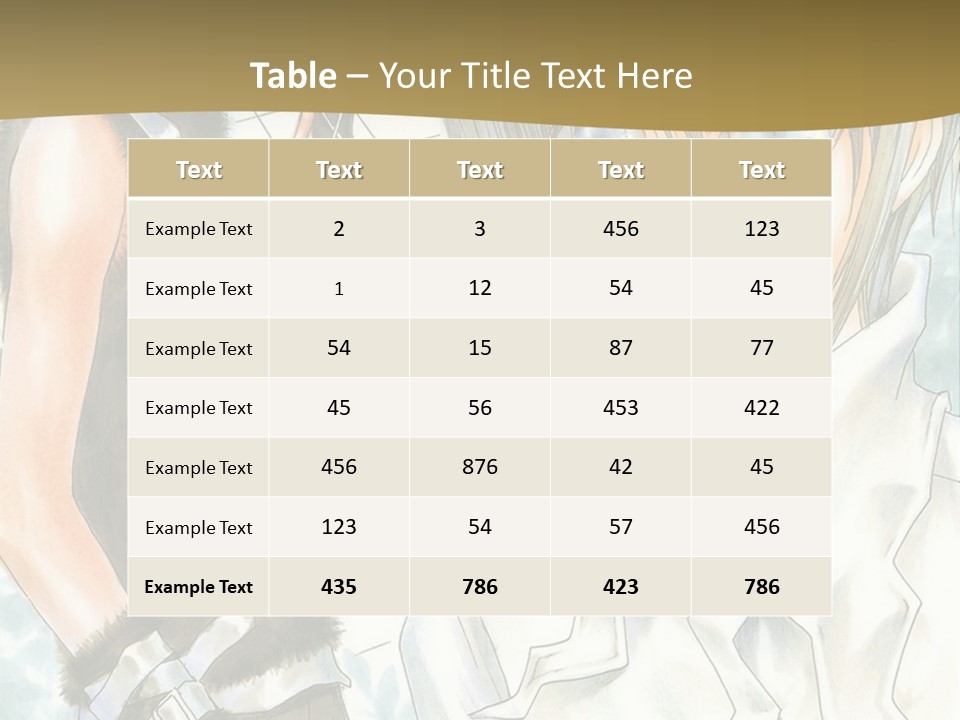A Couple Of Anime Characters Standing Next To Each Other PowerPoint Template