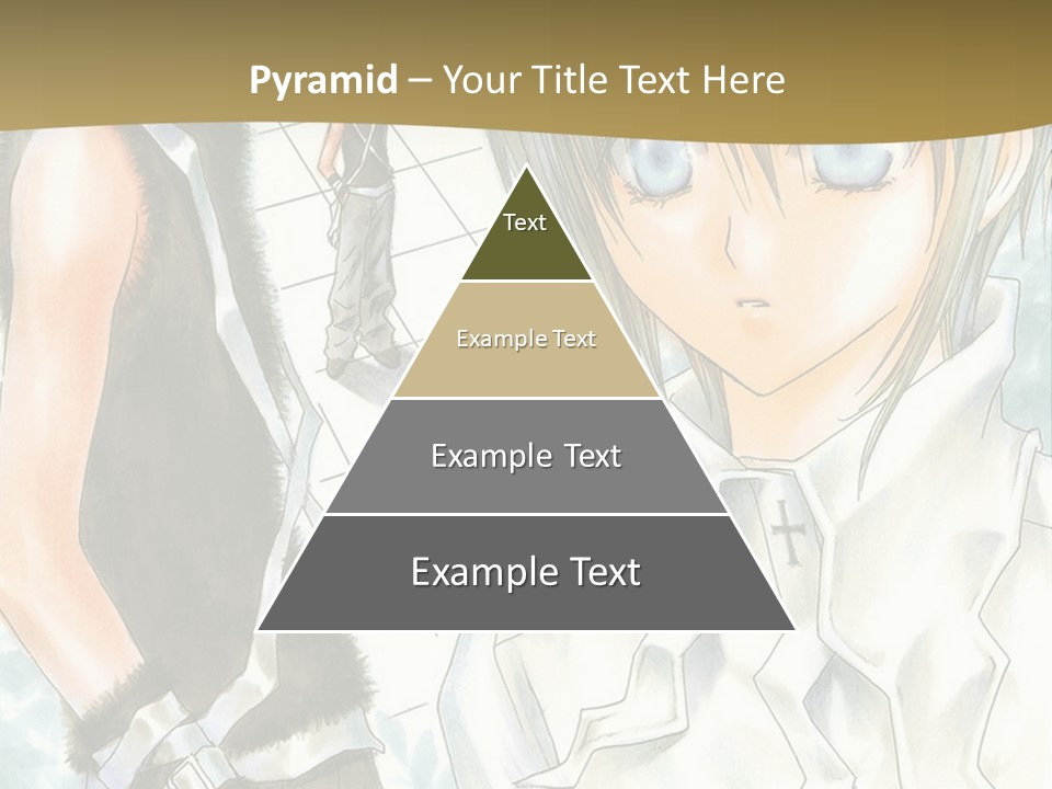 A Couple Of Anime Characters Standing Next To Each Other PowerPoint Template