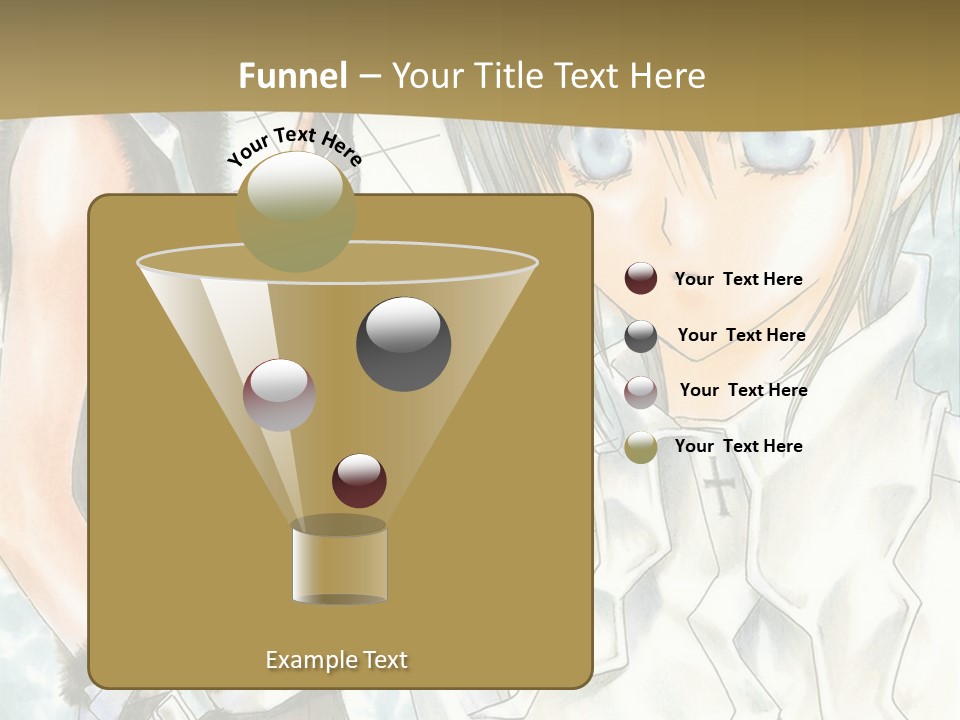 A Couple Of Anime Characters Standing Next To Each Other PowerPoint Template