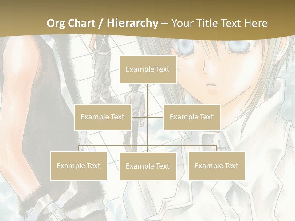 A Couple Of Anime Characters Standing Next To Each Other PowerPoint Template