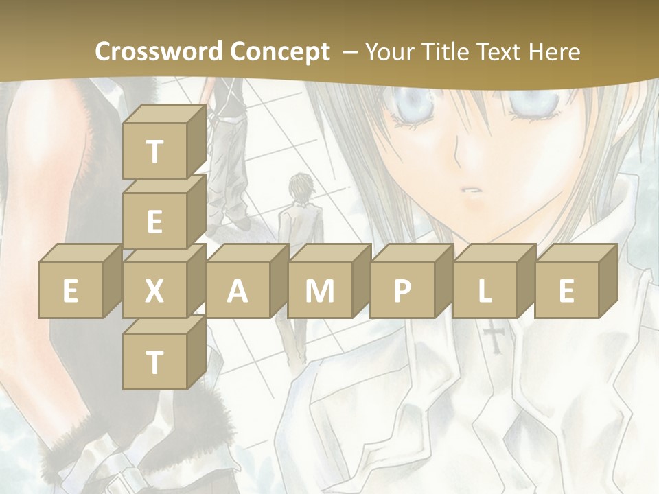 A Couple Of Anime Characters Standing Next To Each Other PowerPoint Template