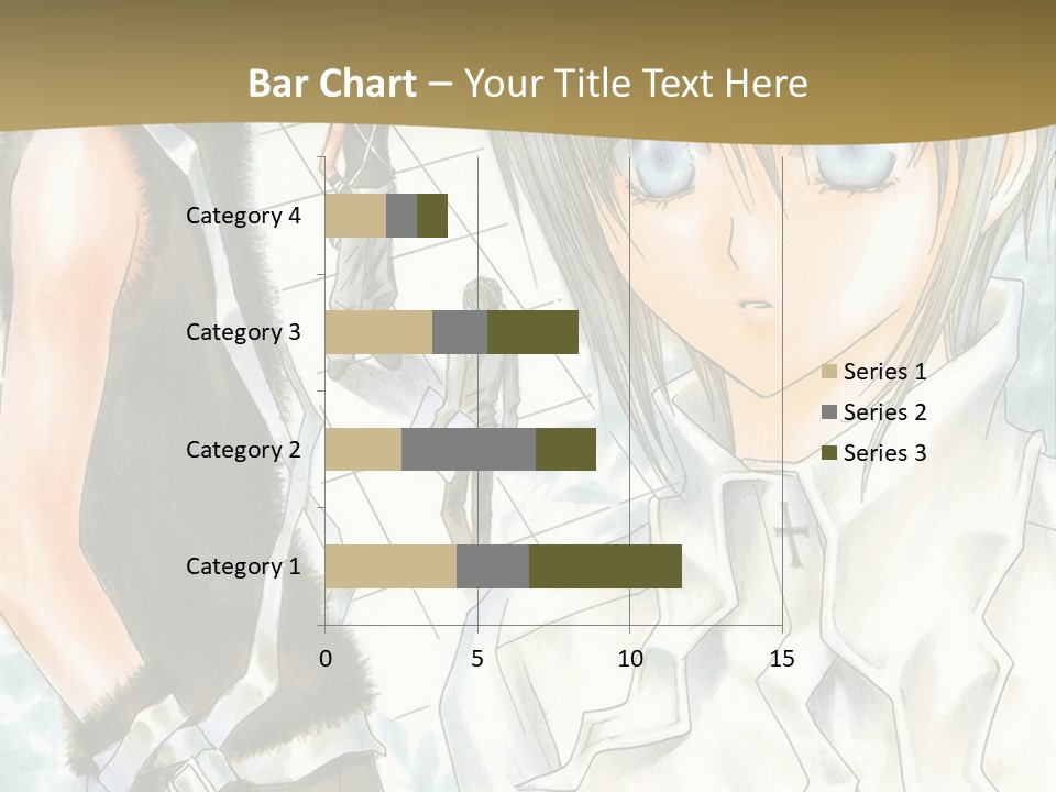 A Couple Of Anime Characters Standing Next To Each Other PowerPoint Template