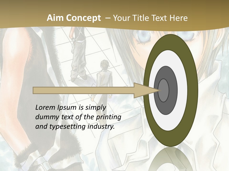 A Couple Of Anime Characters Standing Next To Each Other PowerPoint Template