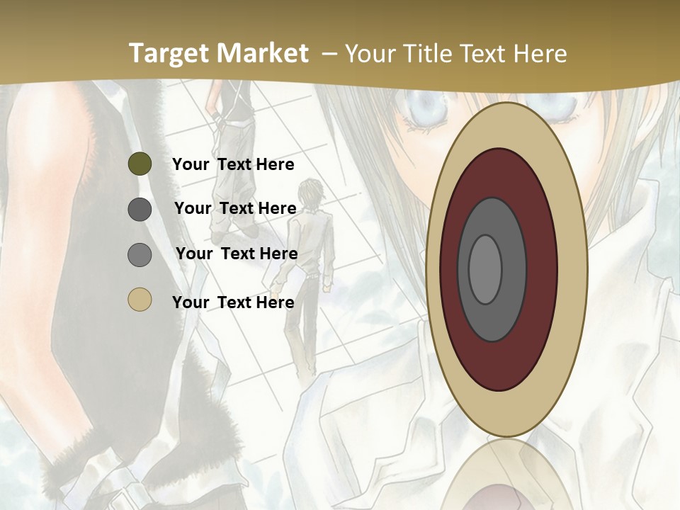 A Couple Of Anime Characters Standing Next To Each Other PowerPoint Template