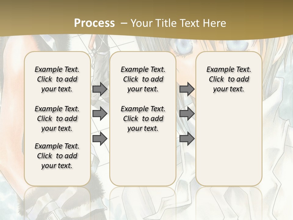 A Couple Of Anime Characters Standing Next To Each Other PowerPoint Template