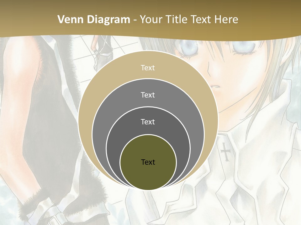 A Couple Of Anime Characters Standing Next To Each Other PowerPoint Template