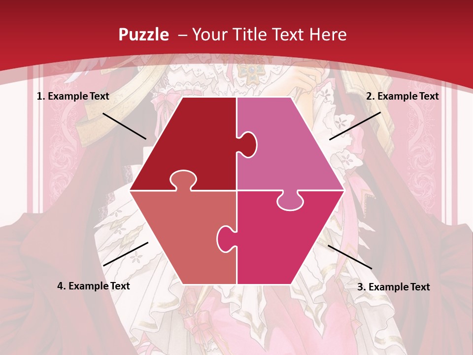 A Woman In A Red Dress With Angel Wings PowerPoint Template