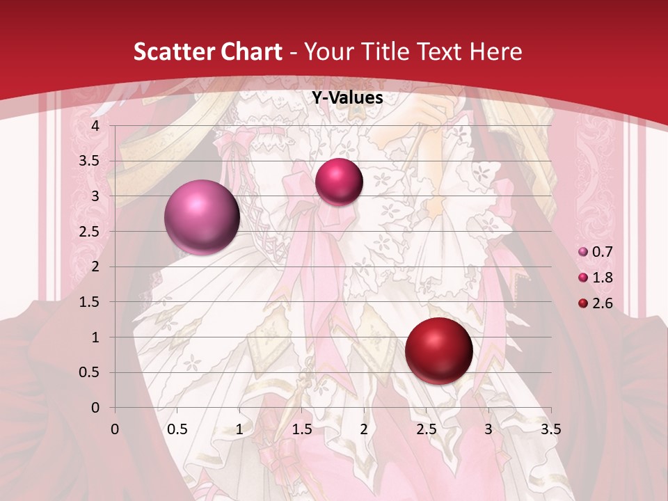 A Woman In A Red Dress With Angel Wings PowerPoint Template