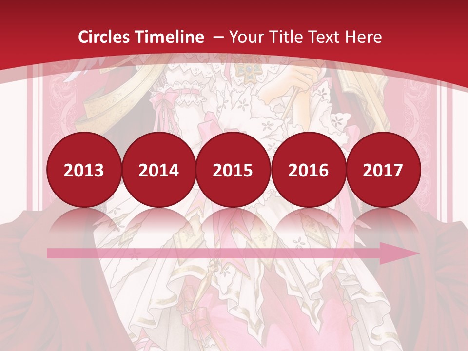 A Woman In A Red Dress With Angel Wings PowerPoint Template