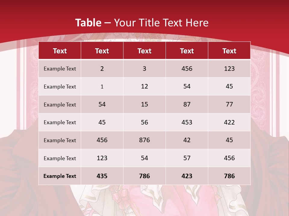 A Woman In A Red Dress With Angel Wings PowerPoint Template