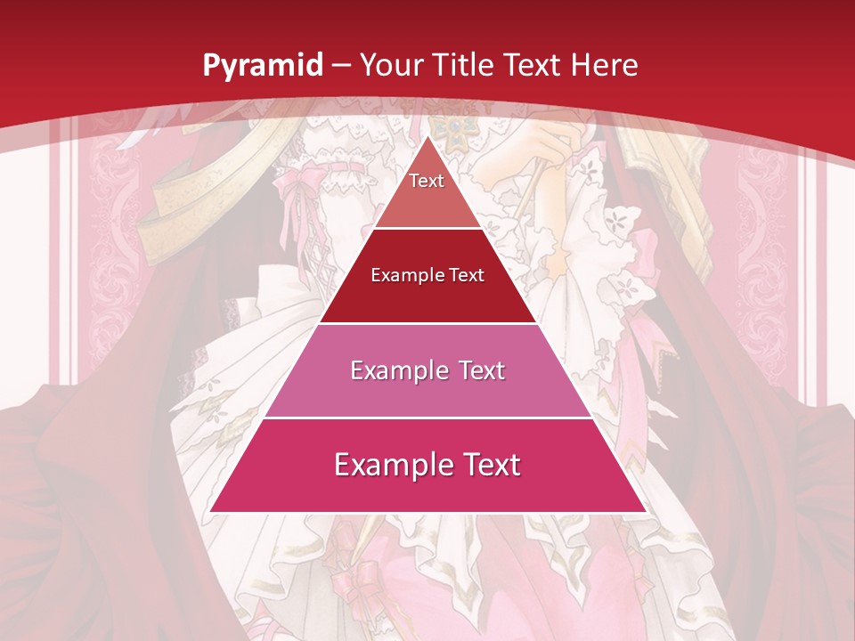 A Woman In A Red Dress With Angel Wings PowerPoint Template