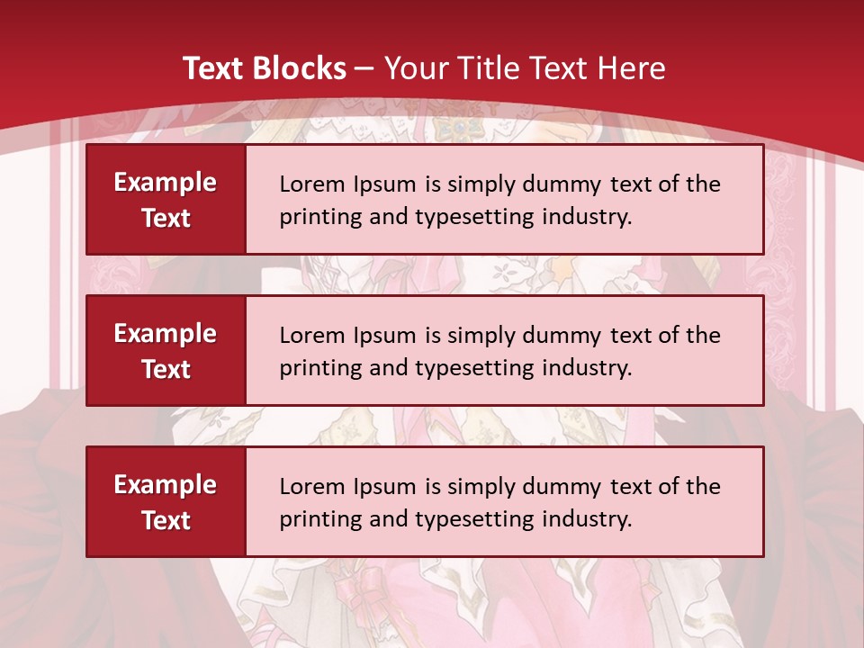 A Woman In A Red Dress With Angel Wings PowerPoint Template