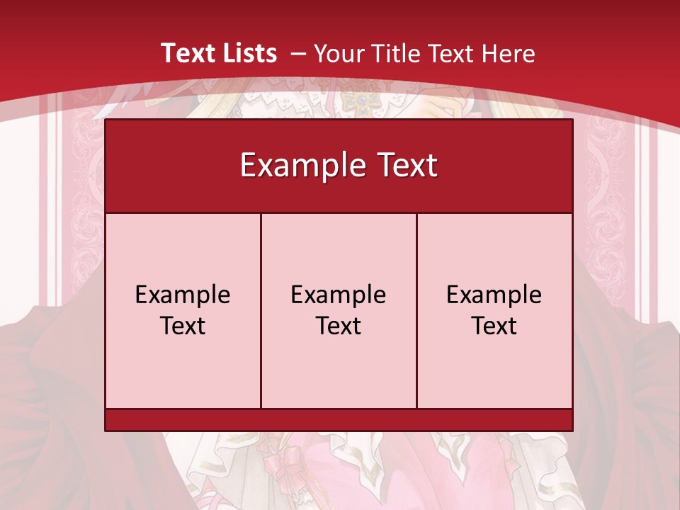 A Woman In A Red Dress With Angel Wings PowerPoint Template