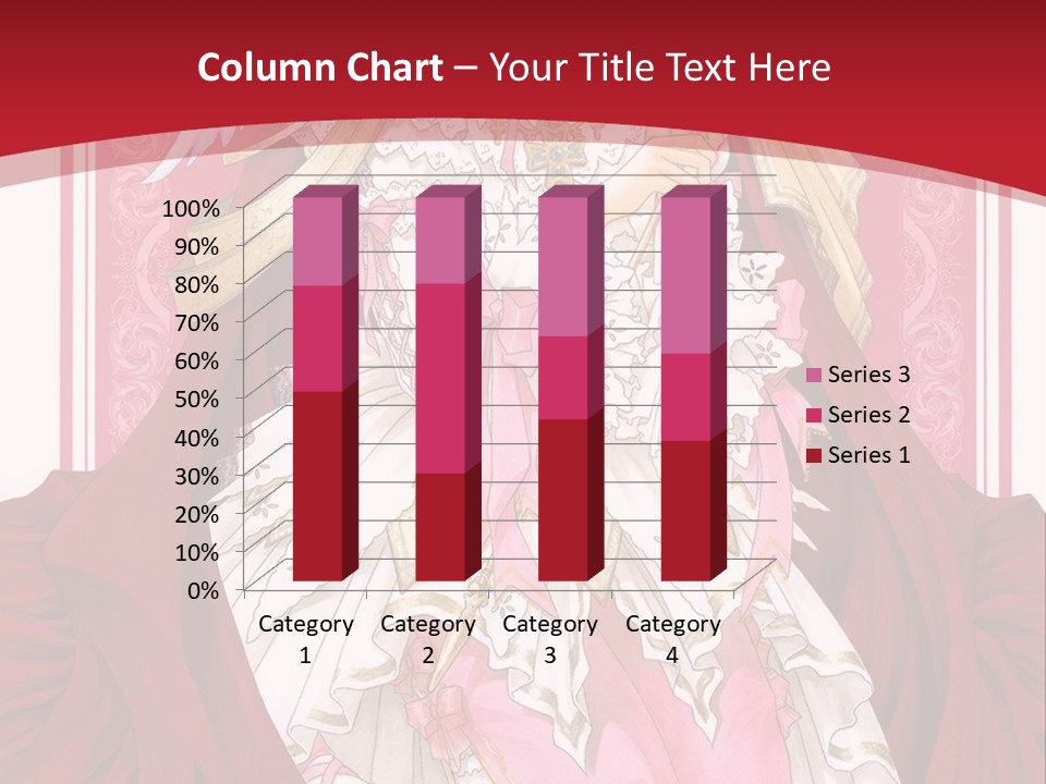 A Woman In A Red Dress With Angel Wings PowerPoint Template