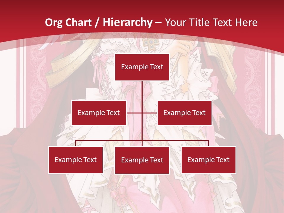 A Woman In A Red Dress With Angel Wings PowerPoint Template