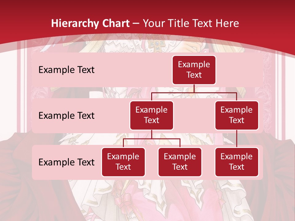 A Woman In A Red Dress With Angel Wings PowerPoint Template
