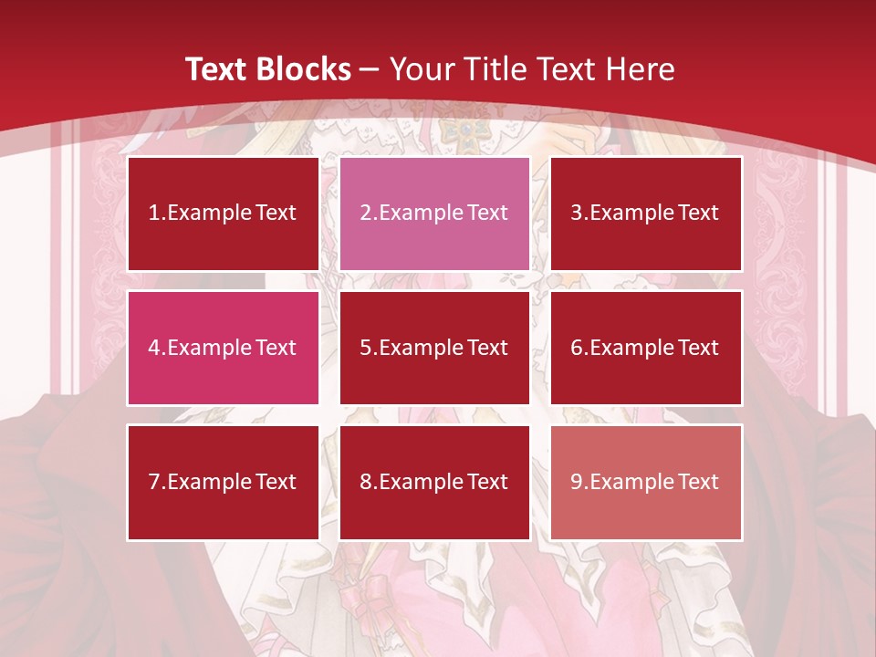 A Woman In A Red Dress With Angel Wings PowerPoint Template